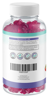 Natural BioScience Magnesium Citrate Gummies | 180 Magnesium Supplements - 100mg of Magnesium Citrate per Serving | Raspberry Flavoured - Suitable for Adults & Children | Sugar Free, Non-GMO & Vegan