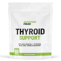 Freak Athletics Thyroid Support Supplement - 60 Capsules - Includes Myo inositol, L-Tyrosine, Iron, Magnesium, Zinc, Manganese, Selenium, Vitamin B12 - Contributes to The Reduction of Tiredness & Fatigue