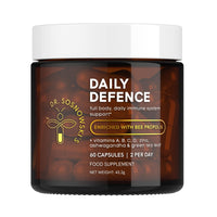 Dr Sosnowski's Dr. Sosnowski's Daily Defence Immunity Supplements | Essential Daily Multi-Vitamin with Bee Propolis, Pollen & Royal Jelly, Vegetable Capsules, 60ct