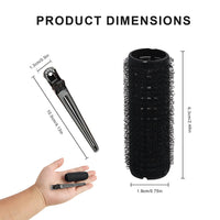 Aifrymne Premium Small Size Hair Rollers Set 20mm Self Grip Curlers for Short and Fine Hair, Includes 10 Rollers and 10 Clips, Ideal for DIY Styling and Salon Use No Heat Needed