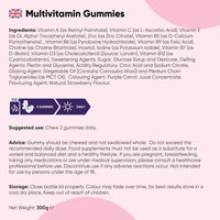 WeightWorld Multivitamin Gummies for Women & Men - 13 Ingredients - 120 Gummies - 2 Months Supply - Natural Strawberry Flavour - Vitamins & Minerals Like VIT C, D3, B6, B7, B12 & Zinc - Vitamin Gummy for Adults