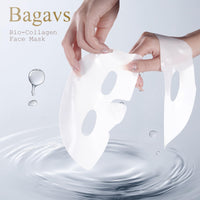 Bio Collagen Face Mask Overnight Hydrating Mask for Skin Care, Pore Minimizing, Anti-Aging, Pack of 4