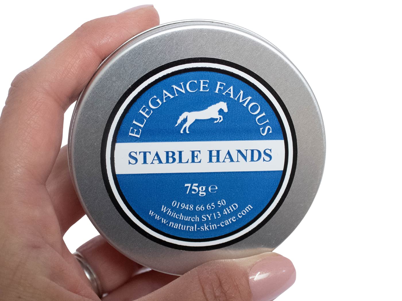 Stable Hands Horse Equestrian Nourishing Hand Cream 75g by Elegance Natural Skin Care Repair & Restore Dry Chapped Hands MULTI AWARD WINNING
