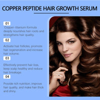 Copper Peptides for Hair,Copper Peptide Hair Growth Serum,Advanced Copper Peptide Hair Regrowth Serum,Copper Peptide for Women Men,Copper Peptide Serum for Hair Loss,Copper Peptide Formula for Hair