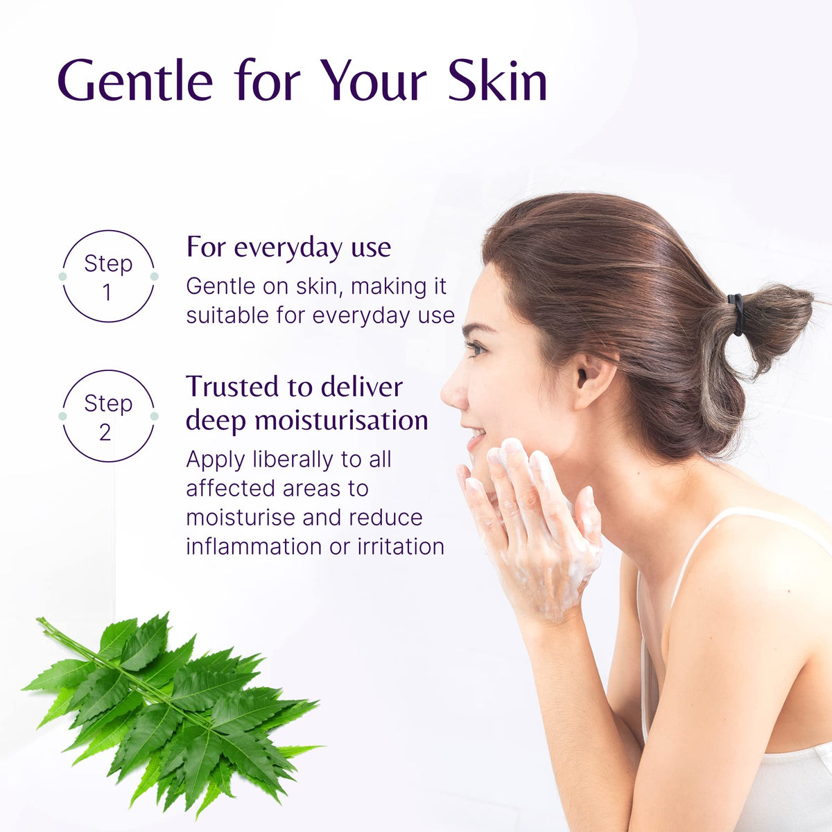 The House of Mistry Mistry's Potenised Neem Oil Cream 50g - Herbal Body Cream & Moisturiser, Gentle & Moisturising for Allergy Prone, Itchy, Sensitive Skin - Additive Free, Vegan,