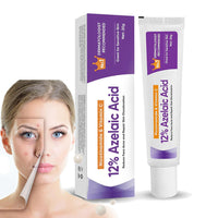 (2PCS)Azelaic Acid Face Cream, Azelaic Acid 12% Facial Serum Cream, Niacinamide & Vitamin C for Redness Face, Dark Spot, Rosacea,Acne,Face Skin Care Beauty Products,Skincare for All Skin Types 20G (2)