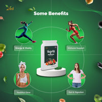 Ved VED Balance of Veggies Supplements, Fresh Superfood Formula with Vitamins and Minerals from Vegetables, 90 Vegan Capsules (Pack of 1)