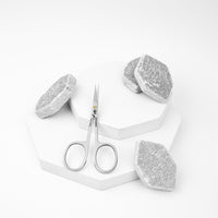 SK Stahlwaren SK STAHLWAREN Professional cuticle scissors, curved, extra sharp nail scissors. For precise removal of skin residues. Combination scissors.