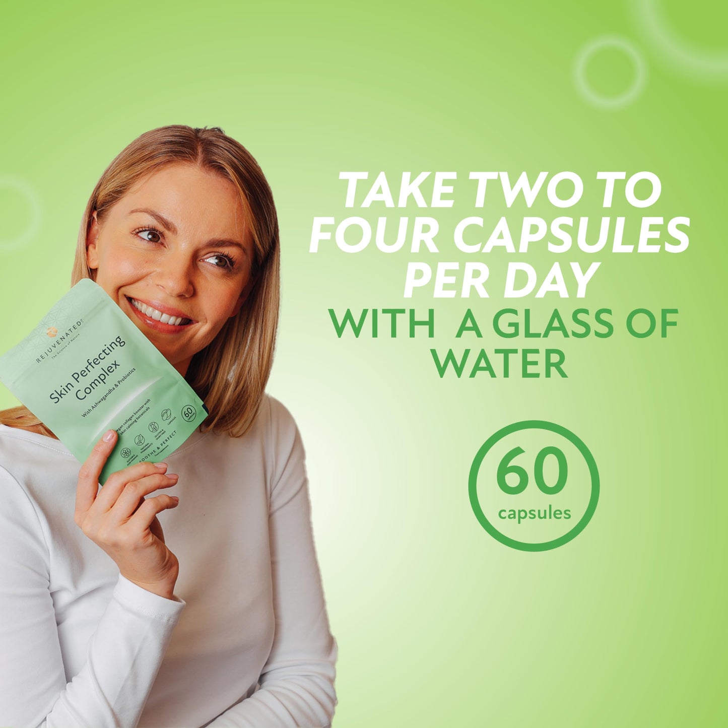 Rejuvenated Limited Rejuvenated Skin Perfecting Complex Capsules - Collagen Booster for Healthy Skin (60 Capsules)