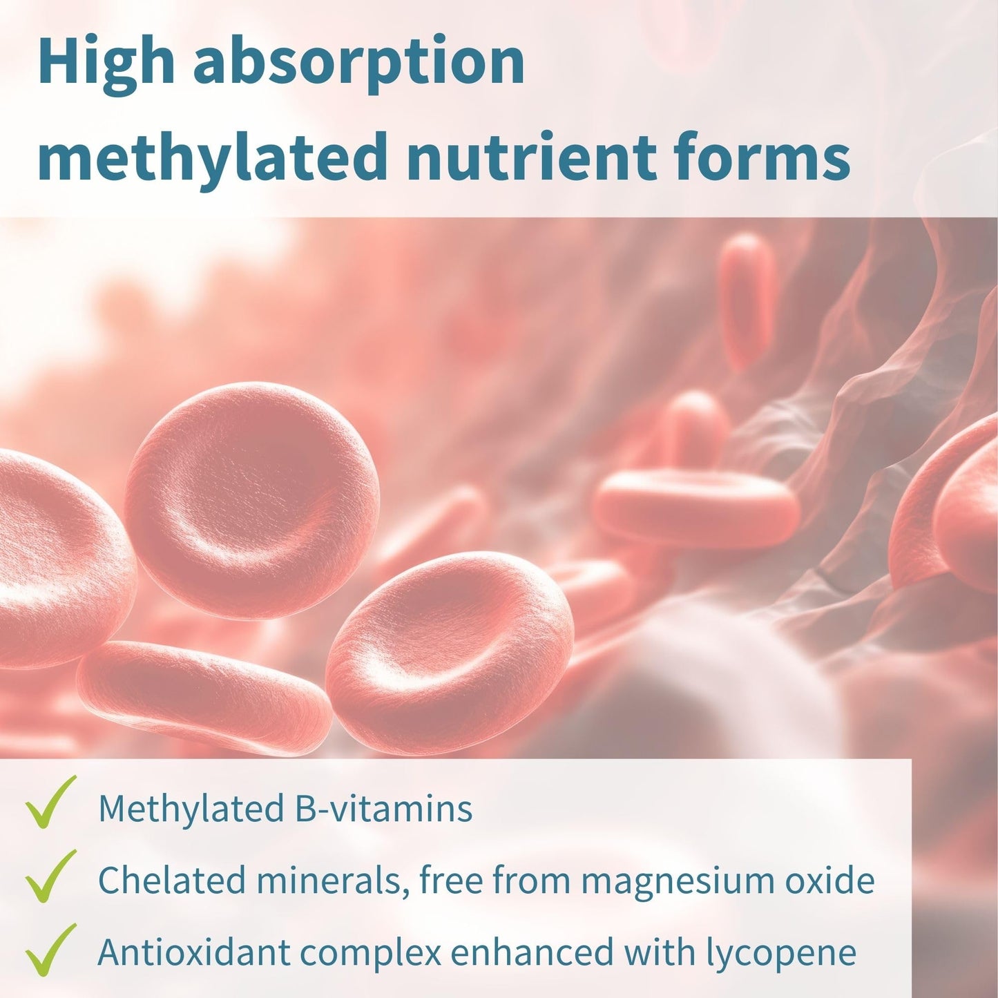 Methylated Men's Multivitamin, MTHFR Supplement with Active B-Vitamins, Enhanced with Lycopene, Zinc & Vitamin D3, Clean Ingredients, Slow Release, Energy & Heart Health, 180 Vegan Tablet