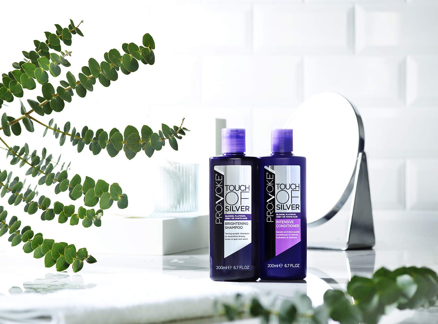 PROVOKE Touch of Silver Intensive Conditioner - for Blonde, Platinum, White or Grey Hair - 200 ml