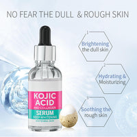ISBEAUSOLS Kojic Acid Serum - Collagen Face Serum for Skin Lig_htening - Anti Aging Face Serum - Dark Spot Correcting Glow Serum - Hydrating Serum - Facial Serum for Firming, Moisturising, Nourishing (30ml)
