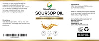Natural Sources Premium Natural Soursop Oil - Huge 100ml - Cold Pressed/Unrefined -UK poduced-Organically & Ethically sourced from South America - No added ingredients or dilutions. MHRA Certified & Vegan
