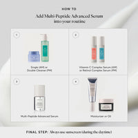 Naturium Multi-Peptide Advanced Serum, Firming & Smoothing Face Serum for Fine Lines & Wrinkles with Advanced Multi-Peptide Blend | 1.0 FL OZ / 30 ML