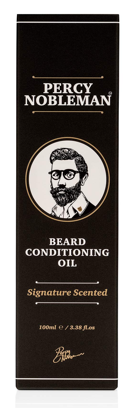 Percy Nobleman Beard Oil – 99% Naturally Derived Conditioning Oil with Signature Scent – Softens, Nourishes & Reduces Beard Itch – Vegan, Non-Greasy & Fast-Absorbing – Made in England (100ml)