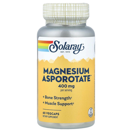 Solaray Magnesium Asporotate Supplement, 200 mg, 60 Count