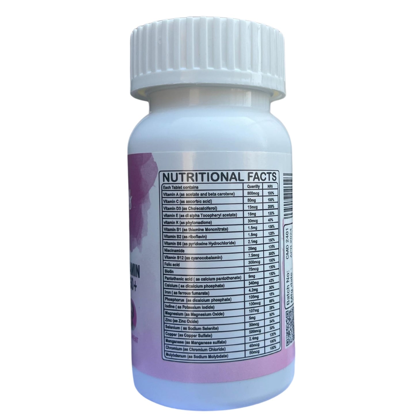 Yours Multivitamin Women Age 50+, Advanced Multivitamin for Women | Immune Support, Bone Strength & Eye Health | Daily Essentials. 60 Tablets