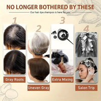 Dark Brown Polar Hair Dye Shampoo,Hair Dye Semi Permanent Color,3 in 1 Sha/mpoo,H/air Dye Shamp/oo,Ha/ir Care Dye Shampo/o,Dark B/rown Hai/r Dye Permanent(Dark Brown)