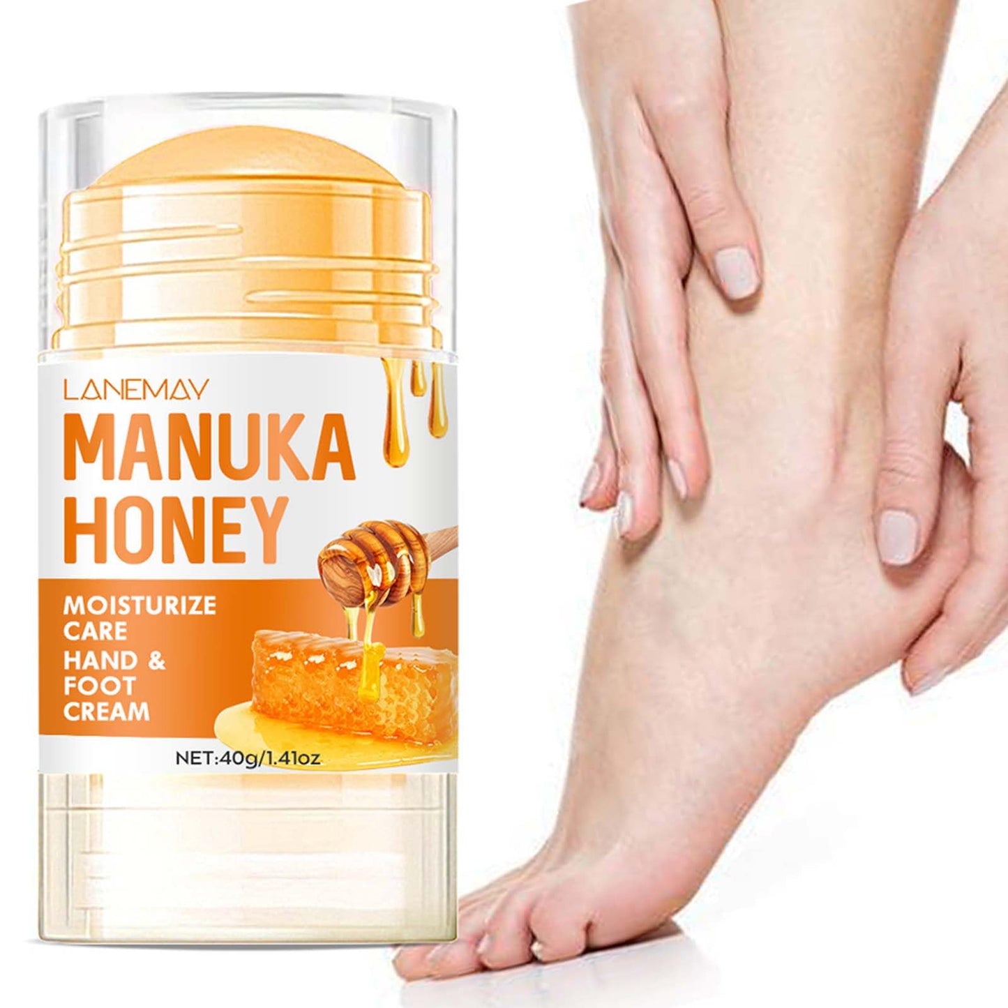 EveBeaty Intensive Honey Foot & Hand Cream for Dry, Cracked Skin – Moisturize Heels & Hands for Men & Women – 40g (40 Ml, 1pcs)