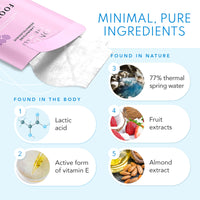 Ondée Thermale Foot Peel Mask - Exfoliating Foot Masks, Moisturising Foot Mask with Vitamin E, Foot Peel Mask for Hard Skin, Callus and Cracked Heels - Foot Care Foot Mask Peel, 1 Foot Pack