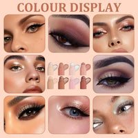 Eyeshadow Stick,Multi-functional Eyeshadow Pencil with Four Colour,Cream Eye Shadow for Older Women Long-Lasting,Waterproof&Sweat-Resistant,Eyeshadow Crayon Perfect for Eyeliner&Eye Makeup