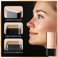 2 in 1 Luxurious Anti-Wrinkle Foundation Stick, Multi-Purpose Full Coverage Stick - Foundation with Built-In Brush