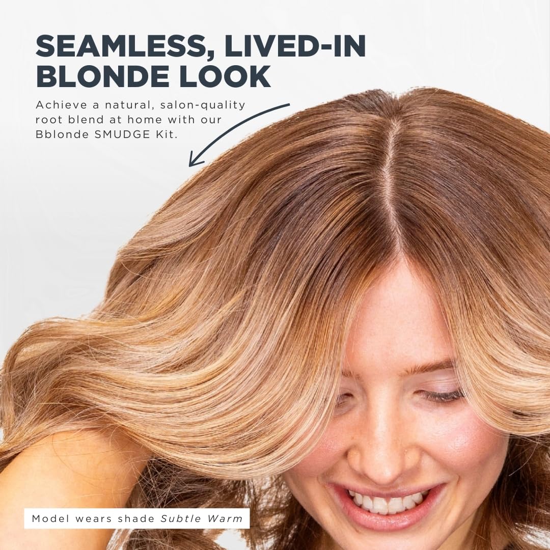 Jerome Russell Bblonde SMUDGE Root Blending Kit in Subtle Cool | Professional Root Blending Kit | Natural, Lived-In Blonde Look