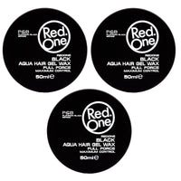 Redone Hair Styling Aqua Wax Black 3 x 50ml | Gel Wax | Lime Scent | Extra Hold | Men & Women Hair Wax | Long Lasting | Shiny Look | Maximum Control 3 PCS