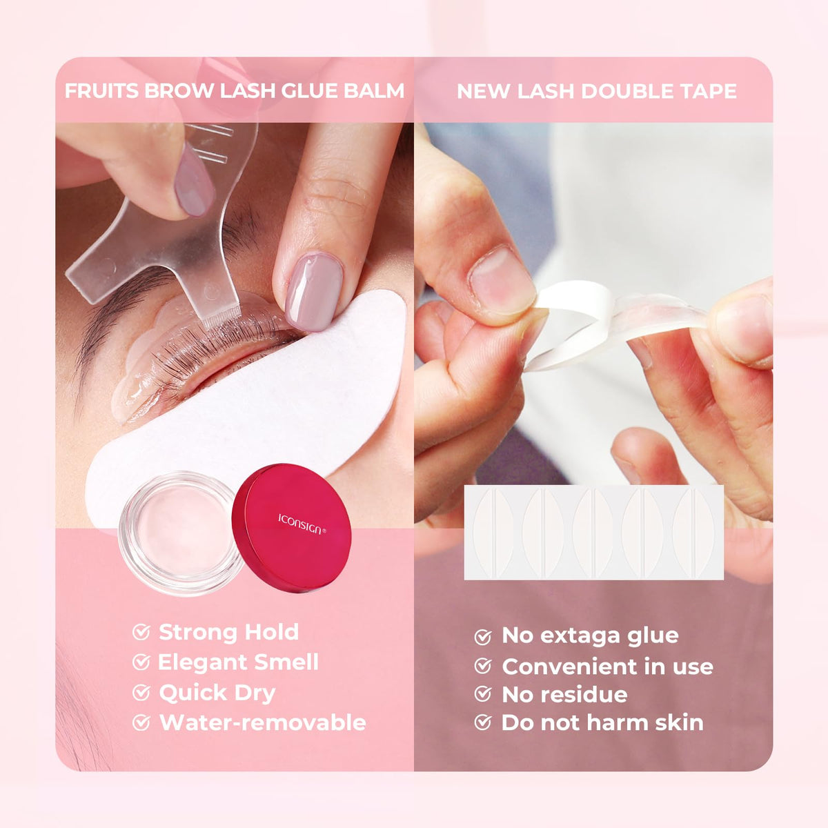 ICONSIGN Lash Lift Kit with Glue Balm, Single Sealed Packaging Eyelash Perm Kit