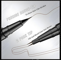 Generic Dual-Ended Brow Pen with Brow Brush, Microblading Eyebrow Pencil, Precision Tip for Natural Strokes, Waterproof, Smudge-Proof, All-Day Wear, Easy to Use for Professional Results(Dark Brown)