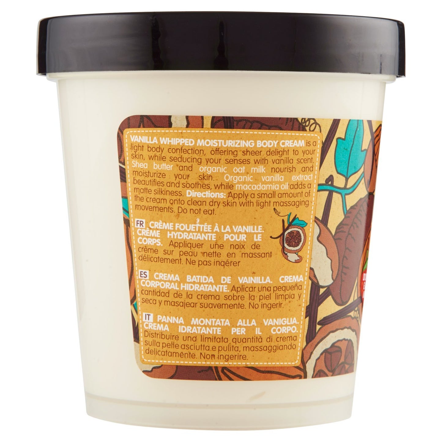 Organic Shop Body Desserts Vanilla Whipped Moisturizing Body Cream, 450 ml