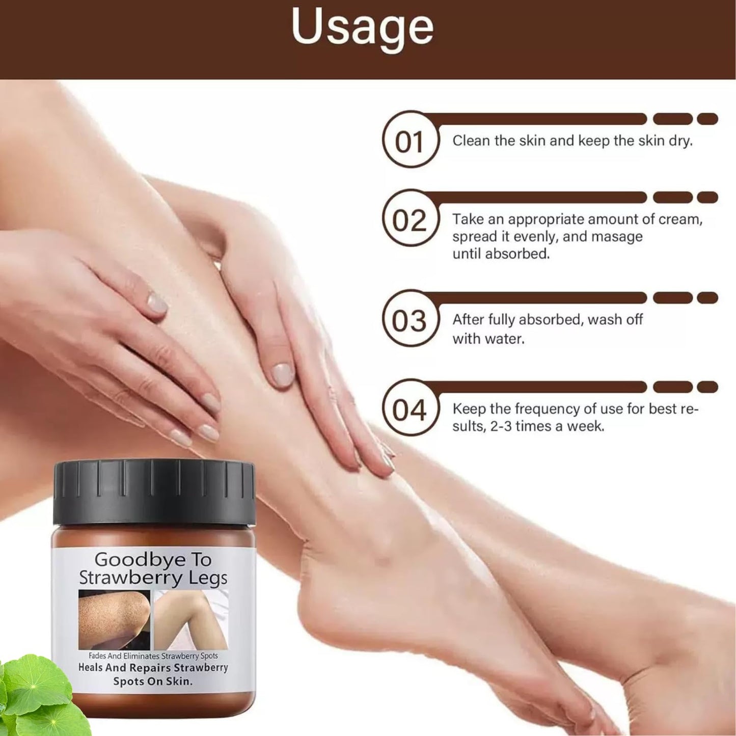 jinyue S-trawberry S-kin Treatment,Strawberry Legs Treatment,Keratosis Pilaris Cream，Keratinization & Exfoliating Body Cream for Bumpy Skin, Chicken Skin & Strawberry Spots Repair120g