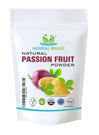 Herbal Magic's Pure &Natural Passion Fruit Powder,sprinkle on fresh fruit or granola,sparkle your smoothies,juices,use in raw food recipes or simply add to water.(100 g - Pack of 1)