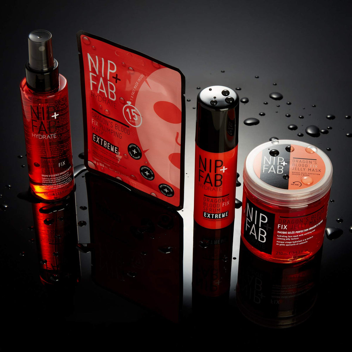 Nip+Fab Dragon's Blood Fix Essence Mist | 105 ml | Hydrating and Toning | For Resfreshing and Reinvigorating the Skin | Vegan & Cruelty-Free