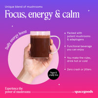 Space Goods Spacegoods Rainbow Dust - 7 Day Sample Pack, Made in England & Cruelty Free, Lions Mane, Chaga & Ashwagandha, Experience Sharper Focus, Energy & Calm, 80 mg Natural Caffeine, Coffee Flavour