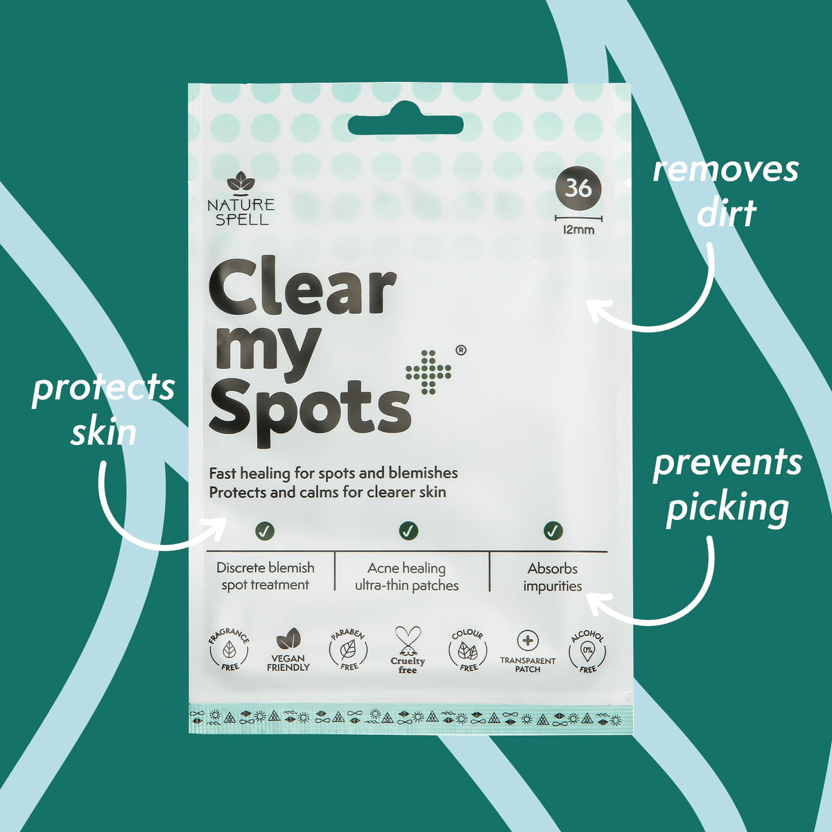 Nature Spell Clear My Spots Patches, 36 Patches