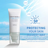 Body Sunscreen Lotion, Madagascar Centella Sunscreen, Centella Sunscreen SPF50, Water-Fit Sun Serum SPF50 + Pa++++ - Pure Centella Nicotinamide - No Sticky Refreshing Universal Sunscreen UV Defense