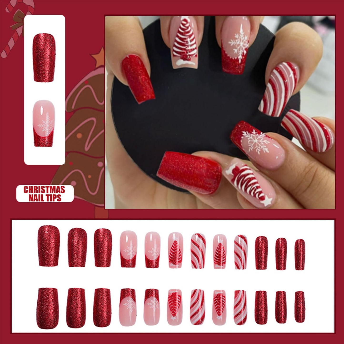 NLFOX Short False Nails - Pearl White False Nails - Square Short false Nails with Glue Shimmer Pearlescent Design - Classic White Press on Nails Glossy Full Cover Acrylic DIY Nail Art
