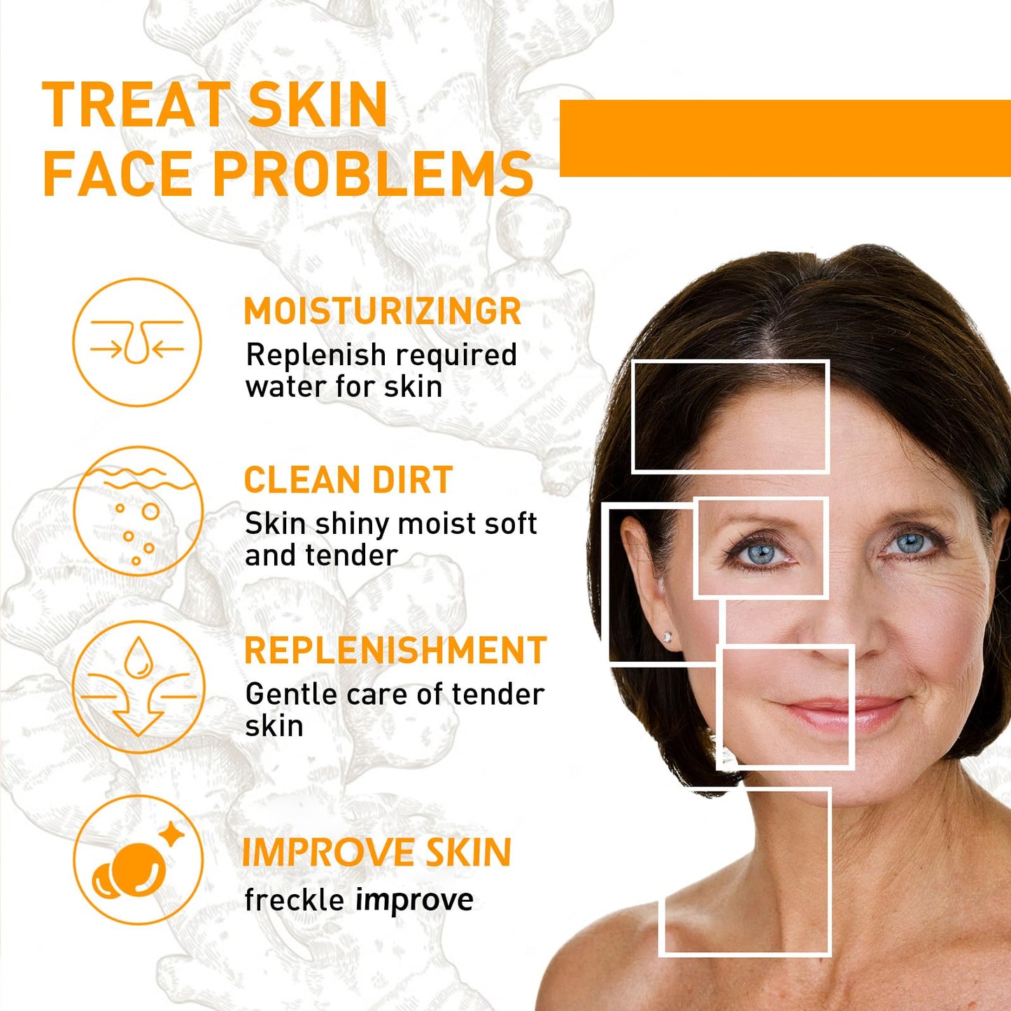Angivlga Turmeric Face Cream,Anti Aging Cream For Improve Fine Wrinkles,Glowing Skin