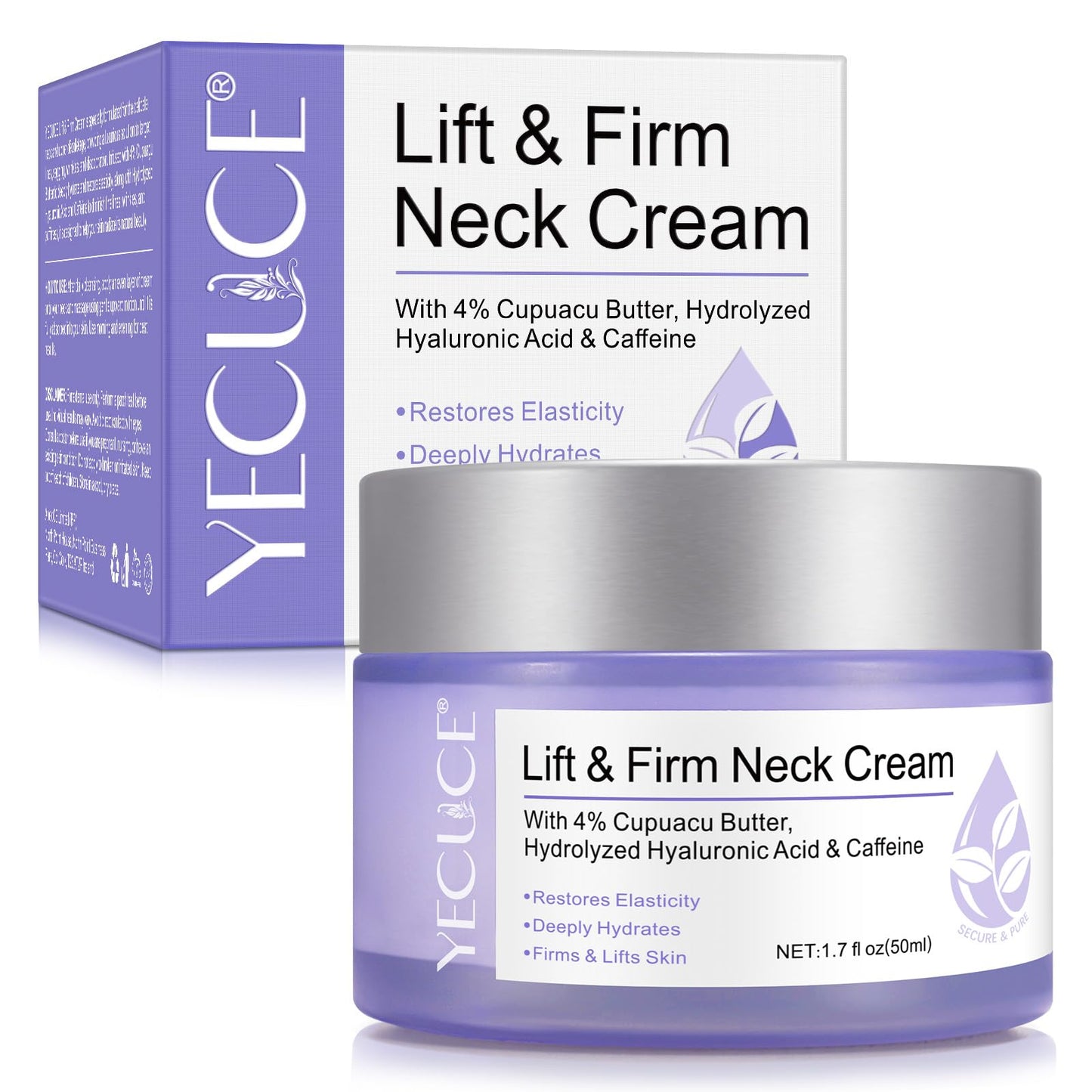 NBXINSLF Neck Firming Cream,Firming Tightening Lifting Neck Cream,Nourishing & Hydrating Skin Cream, Suitable for Face Jaw Chin Throat Chest,Firm and Elastic Skin Cream For Women Men Adults 50ML