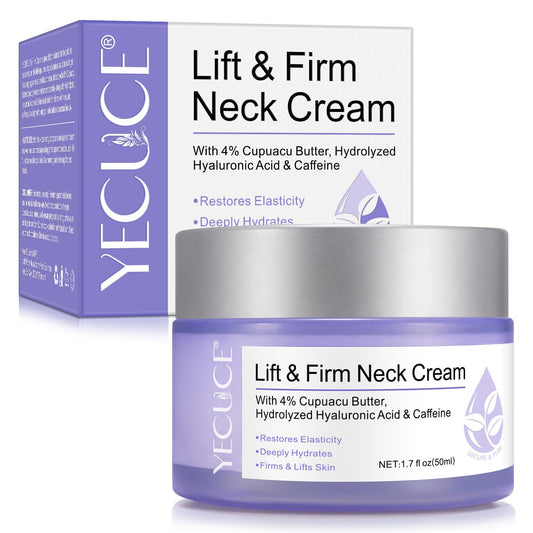 NBXINSLF Neck Firming Cream,Firming Tightening Lifting Neck Cream,Nourishing & Hydrating Skin Cream, Suitable for Face Jaw Chin Throat Chest,Firm and Elastic Skin Cream For Women Men Adults 50ML