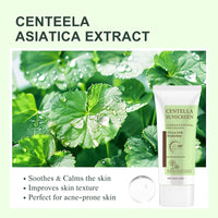 Centella Sunscreen SPF 50+ PA++++, Soothing Sun Cream for Sensitive Skin, Moisturising Daily Sun Protection, UVA & UVB Protection, 50g