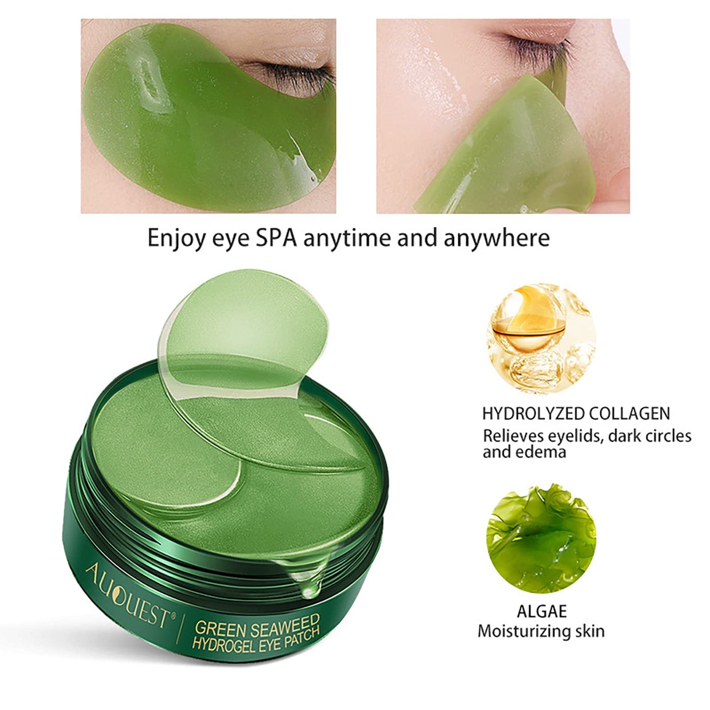 Under Eye Patches, MKNZOME 60 Pairs Under Eye Masks Eye Patches for Puffy Eyes and Dark Circles Eye Gel Pads Anti-Aging, Anti-Wrinkle and Fine Lines Under Eye Treatment for Women Men