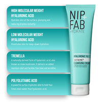 Nip+Fab Nip + Fab Hyaluronic Fix Extreme4 Cleansing Cream – Hydrating Face Wash with 2% Hyaluronic Acid Complex & Polyglutamic Acid to Plump and Cleanse, Vegan, 150ml