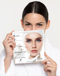 STARSKIN Pro Micro-Filler Sheet Mask - Anti-Aging - Contains Hyaluronic Acid Micro-Pyramids - 1 Filler Syringe and 1 Melting Mask