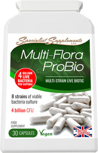 Specialist Supplements Multi-Flora ProBio Live Culture Formula 30 Capsules