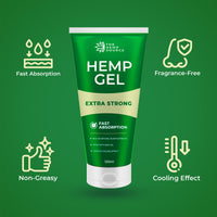The Hemp Source Hemp Active Gel | High Strength Hemp Oil Formula | Hemp Intensive Gel with Emu Oil, Menthol & Aloe Vera | Rich in Natural Extracts | for Back, Neck, Hands, Feet | Large 120ml Tube