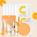 LAIKOU Skincare Set, Vitamin C Face Care Sets & Kits, Face Cream,Serum,Eye Cream,Handmade Soap & Sheet Masks, Hydrating, Brightening & Anti Aging for Radiant Skin Gift Set for Women Teenage Girls