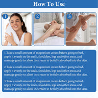 MADGININE Magnesium Butter Natura Magnesium Cream, Magnesium Cream for Muscle Relaxation & Sleep Support, Magnesium Soothing Sleep Cream Moisturizing Body & Skin (90g)