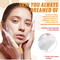 Asheyya 2 Pcs Turmeric Face Wash, Foaming Pure Glow Cleanser for Deep Cleansing & Moisturizing (100ml/PCS)